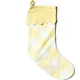 Ecru Buffalo Stocking With Trim
