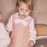 Pink Textured Baby Dress
