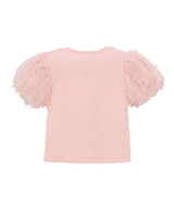 Pink Baby Top With Puff Sleeves