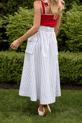Lizzy Skirt in Heritage Stripe