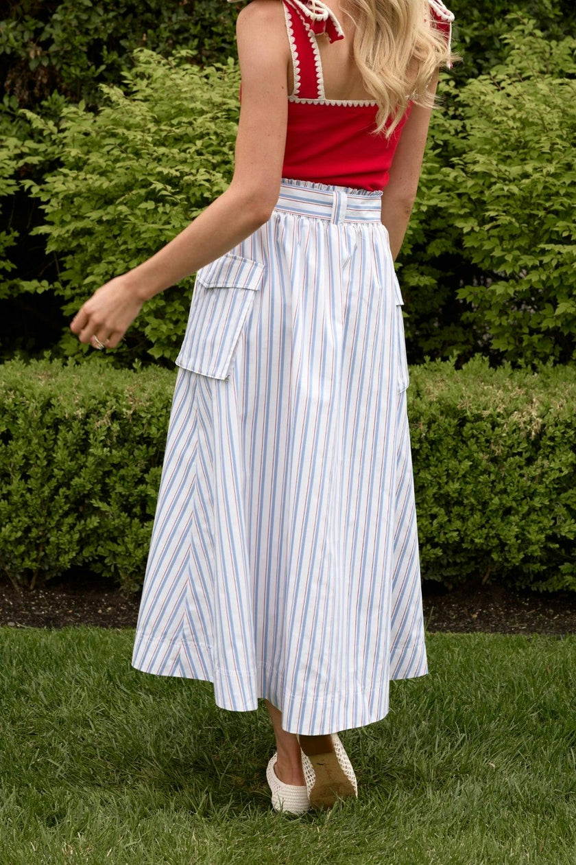 Lizzy Skirt in Heritage Stripe
