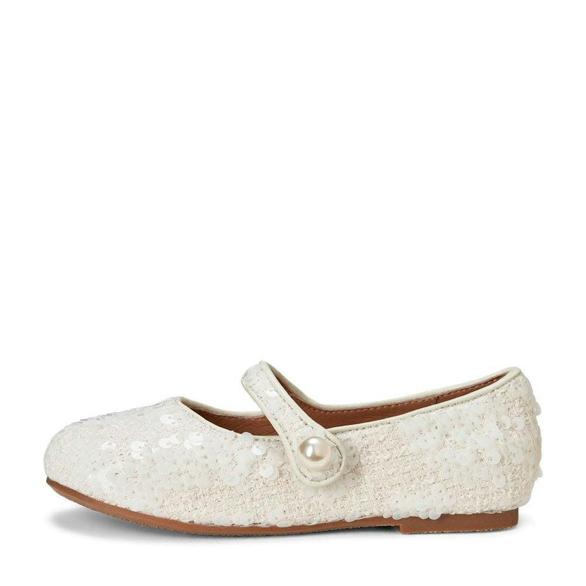 Elin 2.0 Sequins Pearl Button Mary Jane Shoes