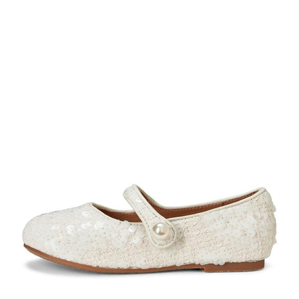 Elin 2.0 Sequins Pearl Button Mary Jane Shoes