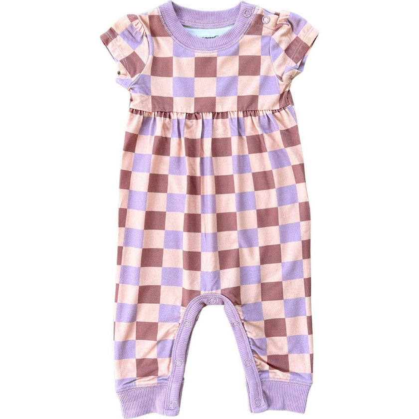 Girl's Short Sleeve Pant Romper Garden