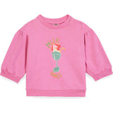 BONTON Chilled Milk Baby Sweatshirt - Rose Fiesta