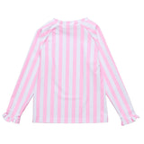 Pink Stripe LS Rash Top