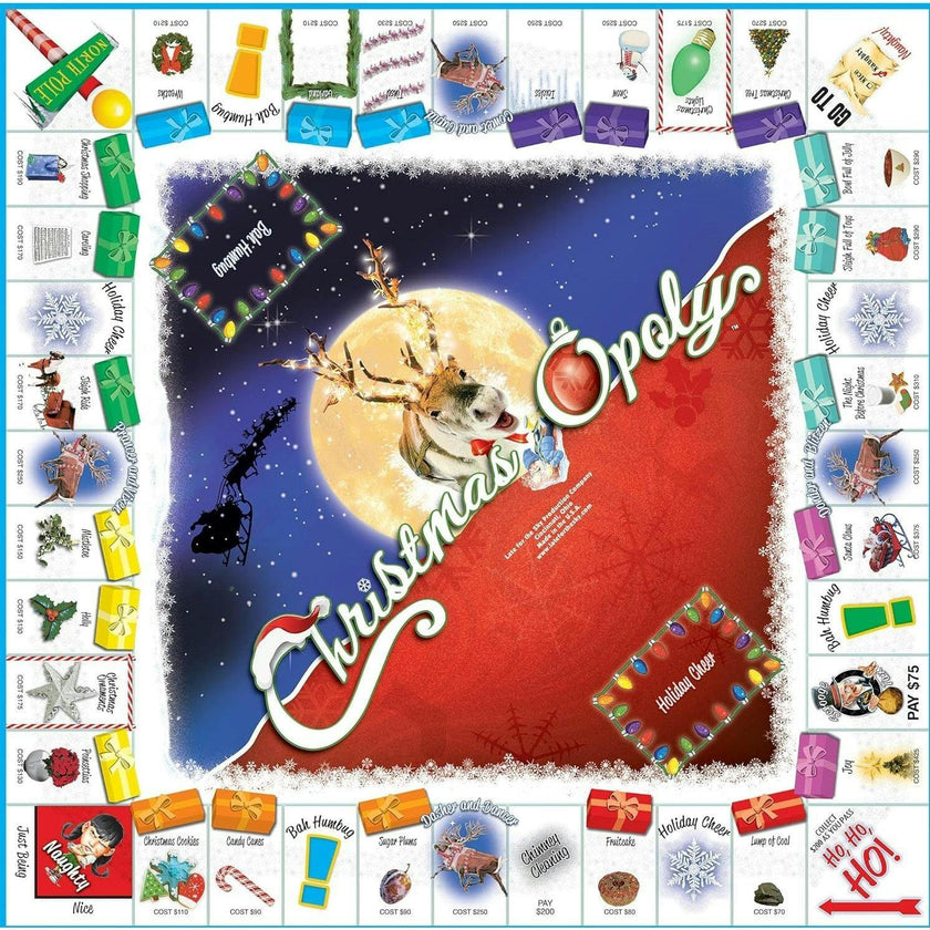 Late for the Sky Christmas-Opoly Board Game