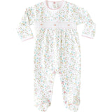 Pink Arabella Smocked Footie