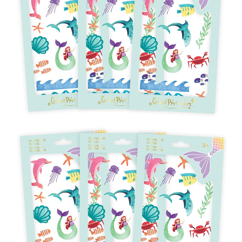 Enchanting Mermaid Temporary Tattoo Bundle