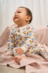 Creative Blocks Zip-up Baby Bodysuit