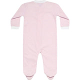 Pink Gingham Zipper Footie
