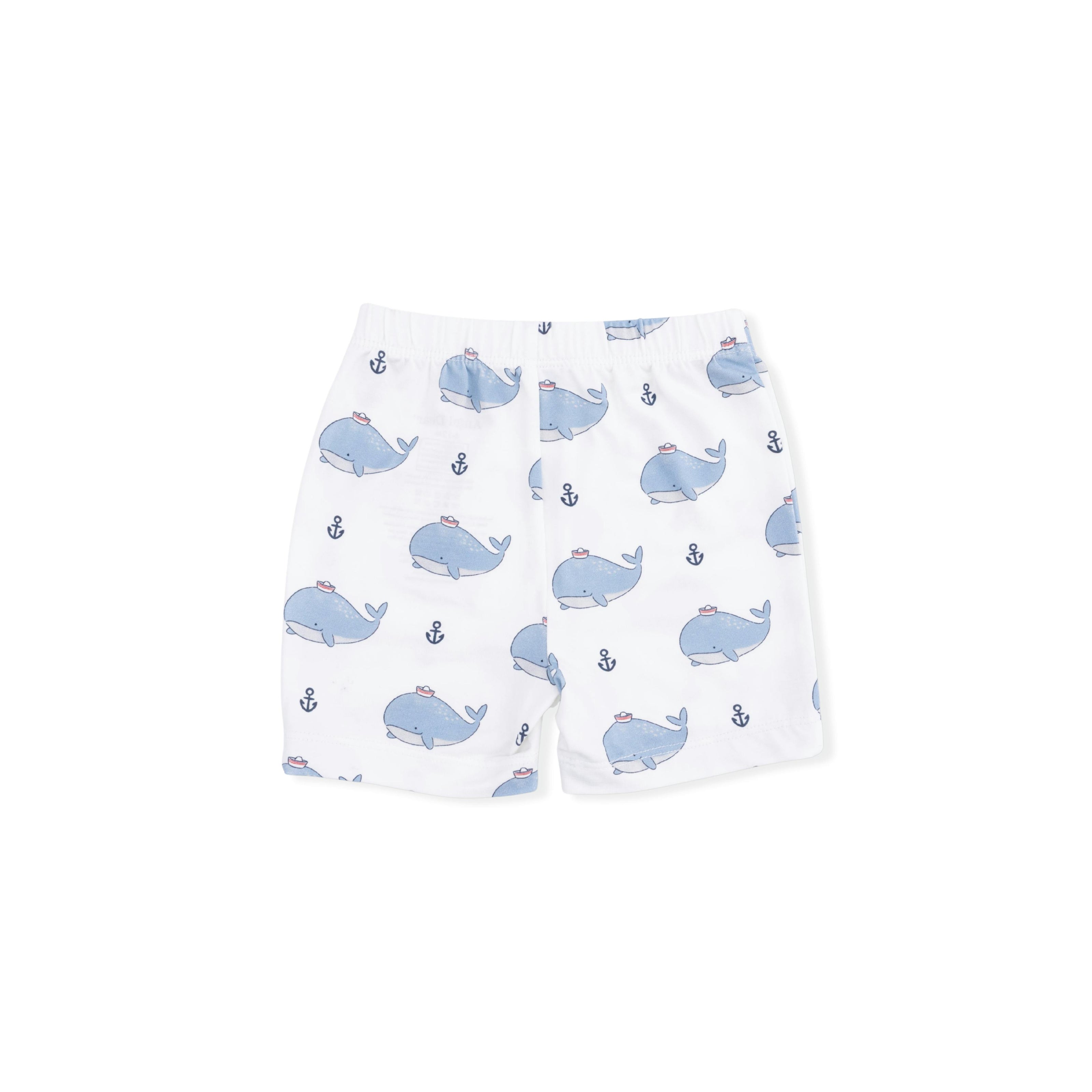 Bubbly Sailor Whales Blue - Loungewear Short Set