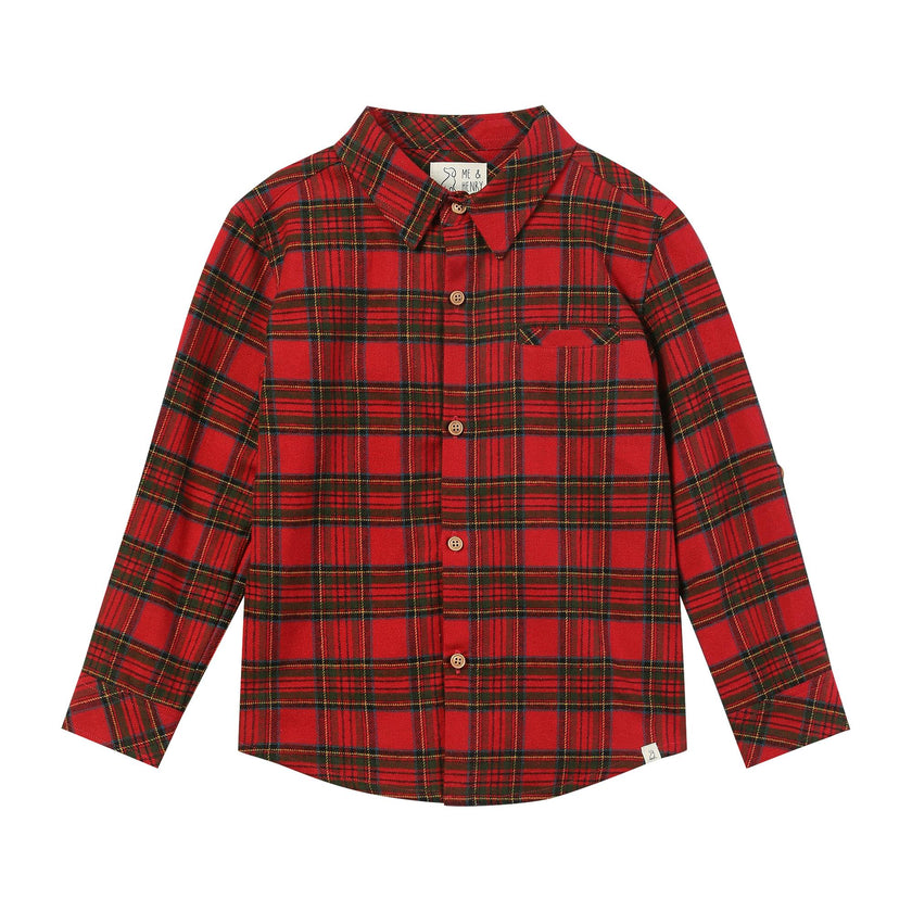 ATWOOD woven shirt festive red plaid
