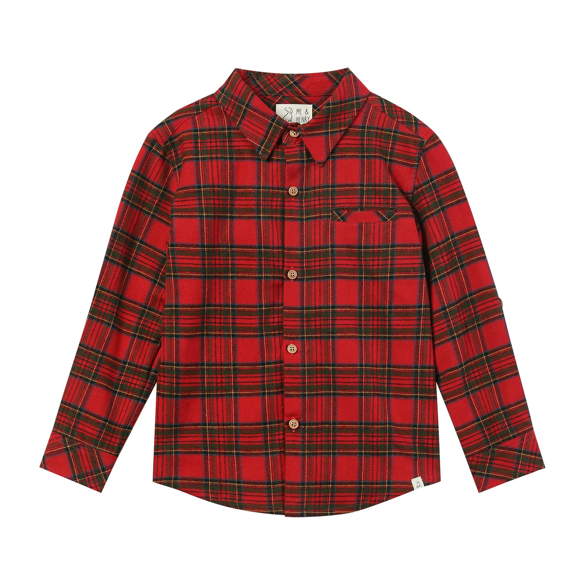 ATWOOD woven shirt festive red plaid