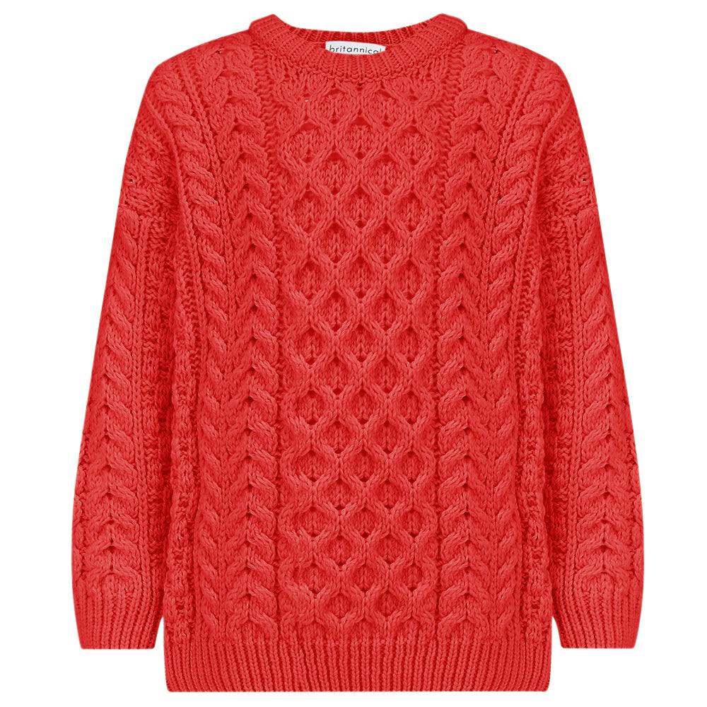 Cadogan Supersoft Merino Sweater - Coral
