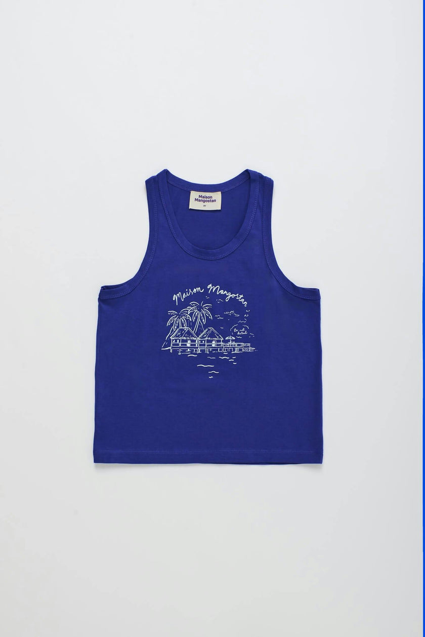 LEISURELY TANK TOP BLUE