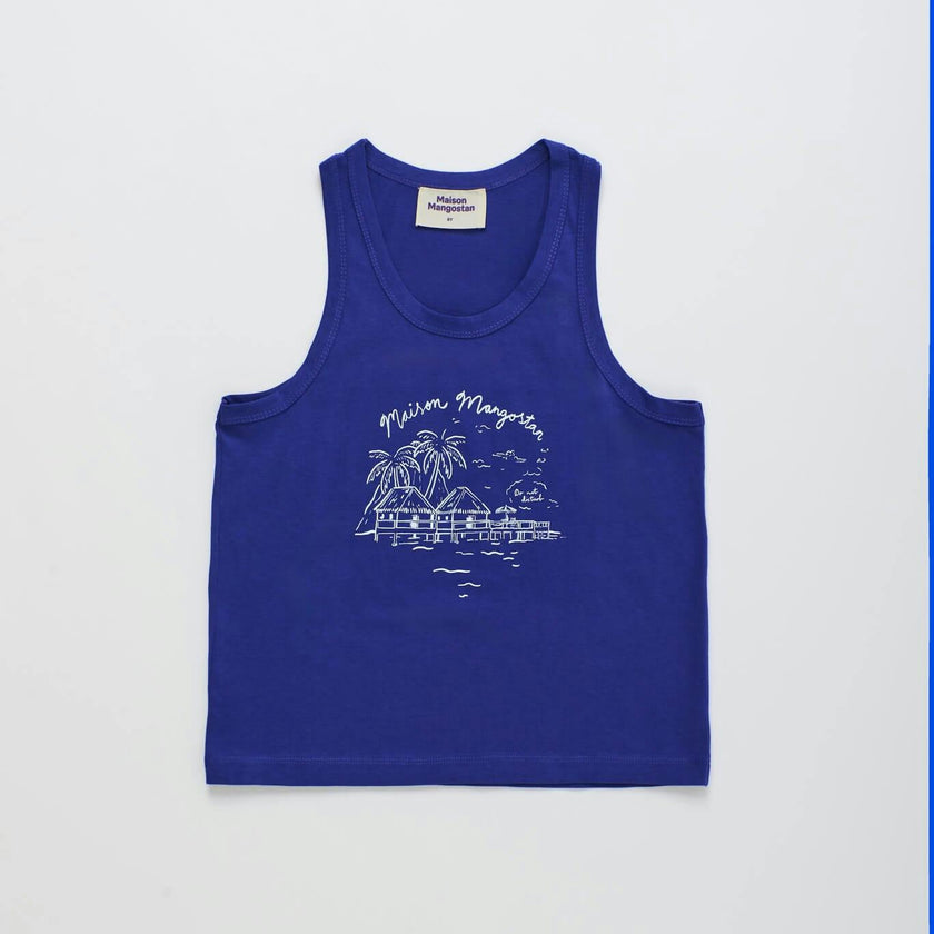 LEISURELY TANK TOP BLUE