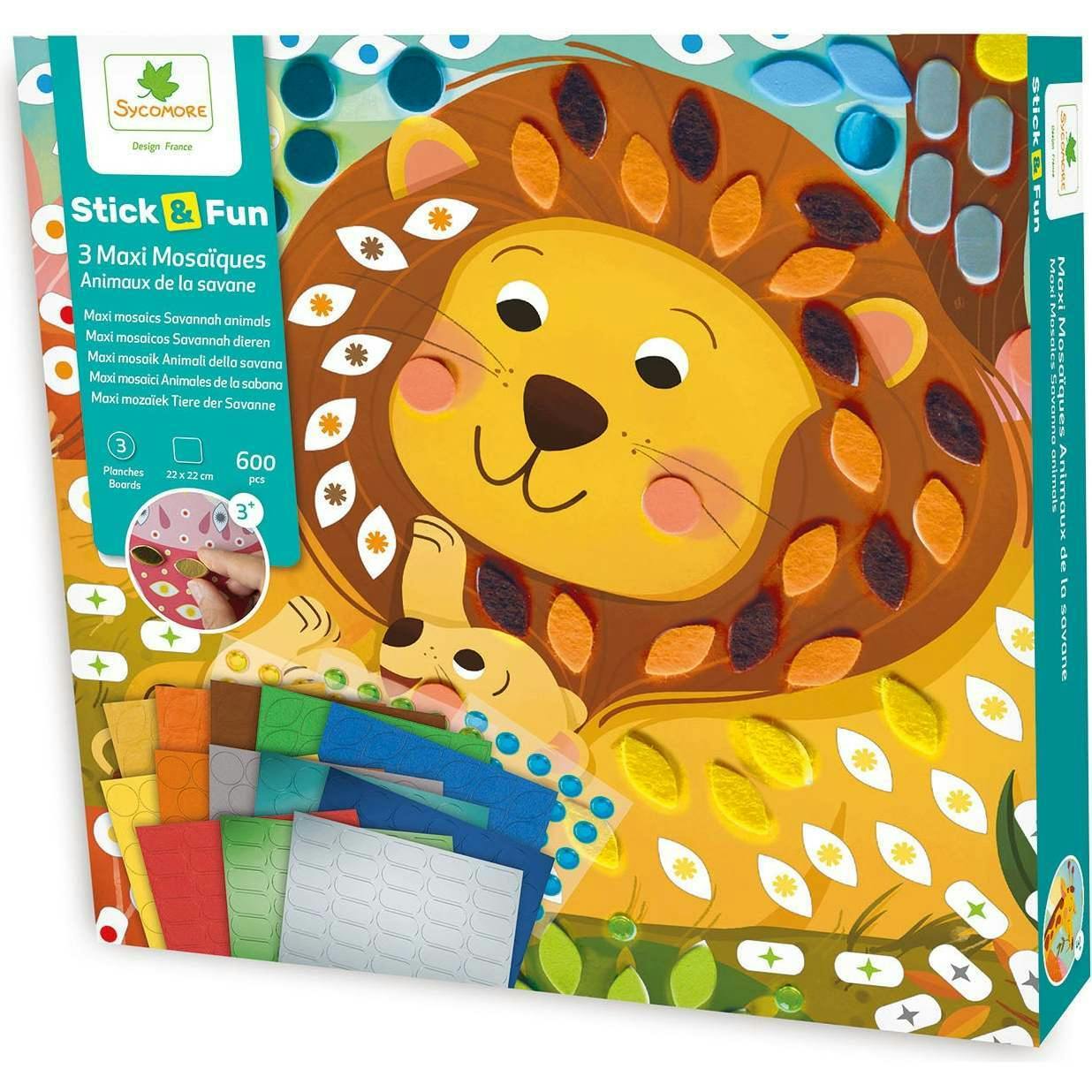 Stick'N Fun - Mosaics Savannah Animals - 5y+