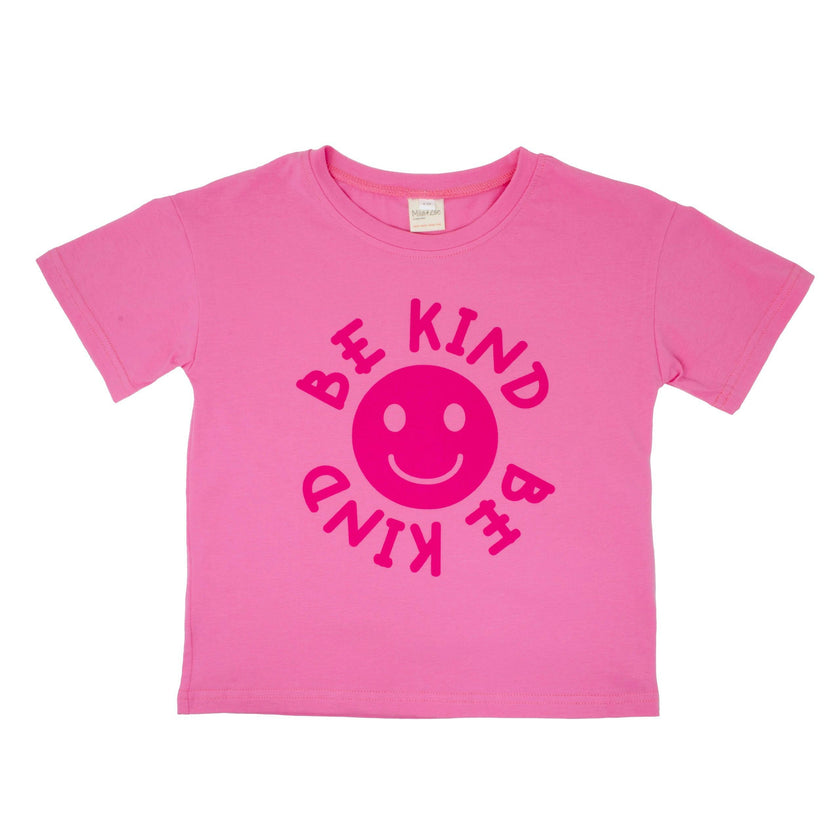 Happy Face "BE KIND" Message T-Shirt and Short Set Kids