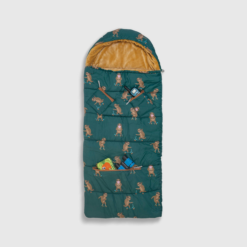Sleep-N-Pack™ – Little Kid Size | Pals in Print: Skating Sloths