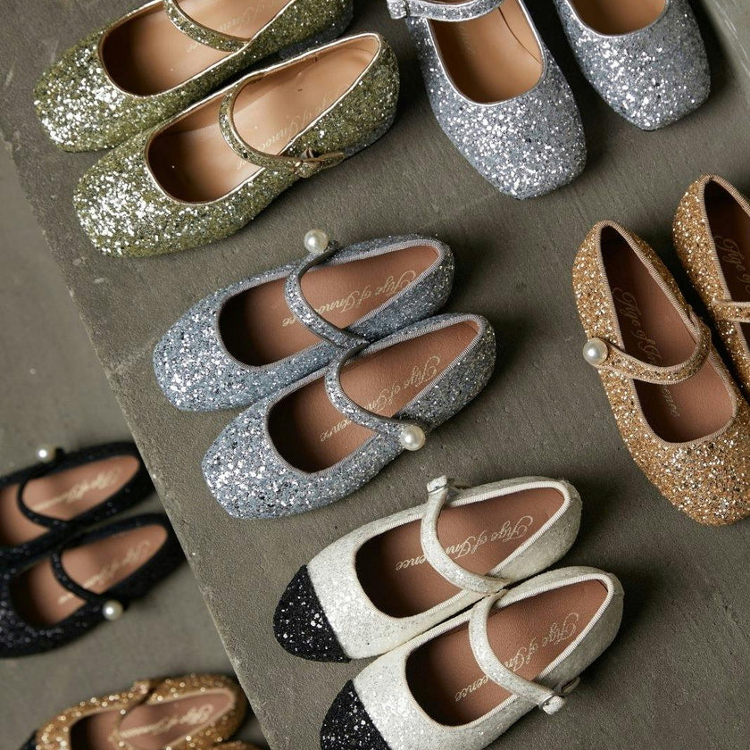 Bebe Glitter Mary Janes