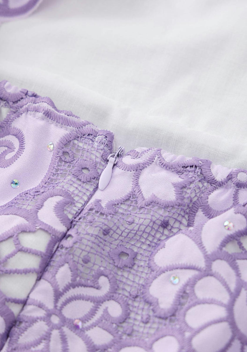 Emmelina Embroidery Mini Dress