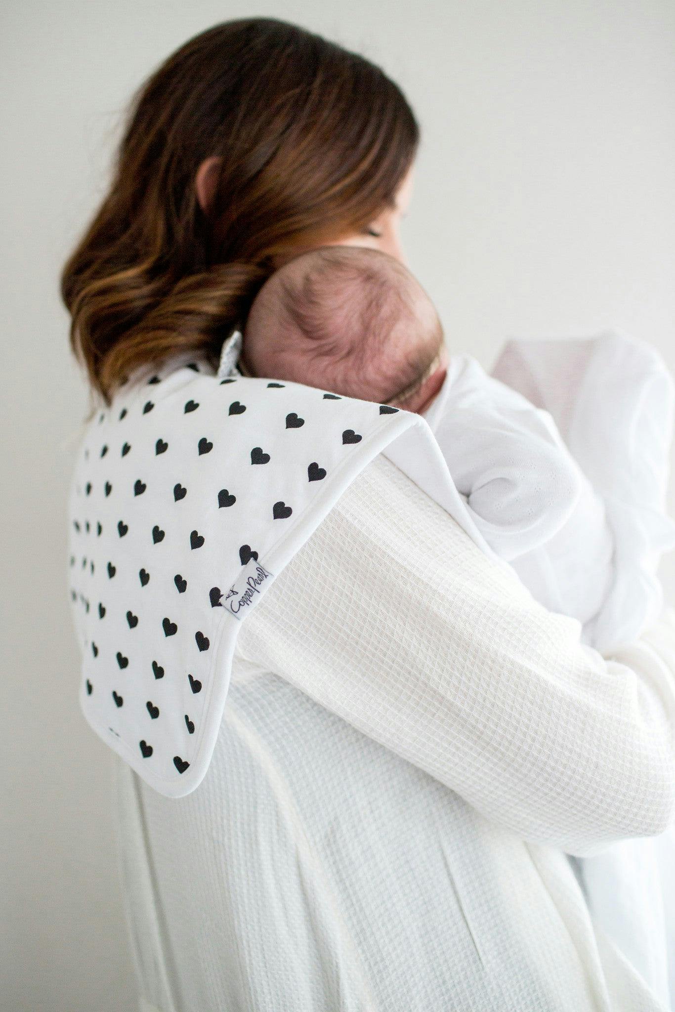 3 Pack Premium Burp Cloths - Blush