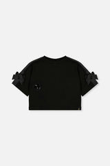 Short Sleeve Milano Top Black