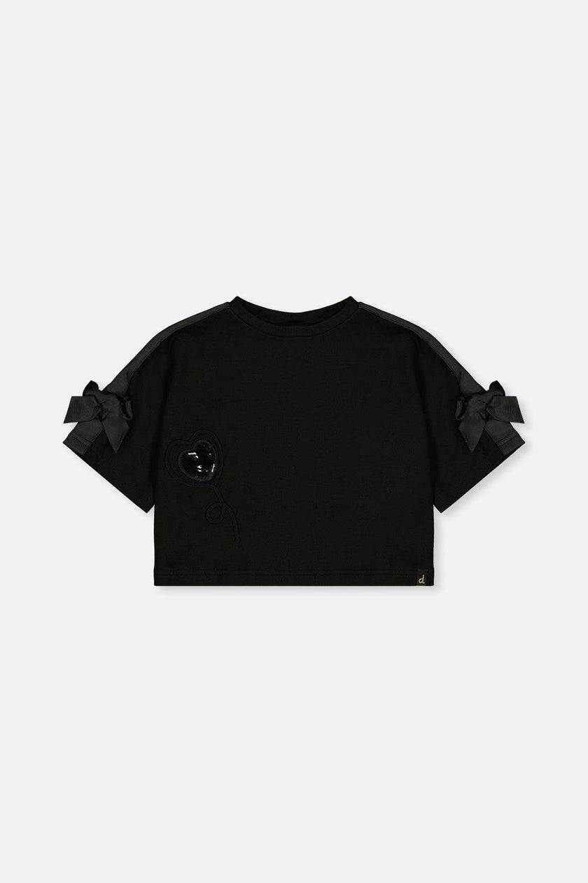 Short Sleeve Milano Top Black