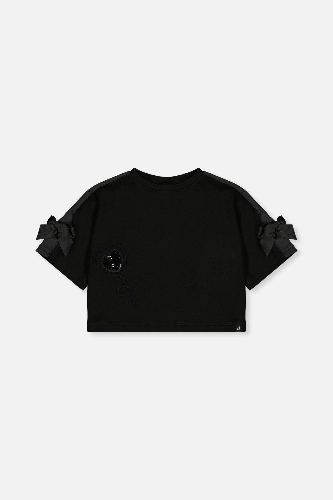 Short Sleeve Milano Top Black