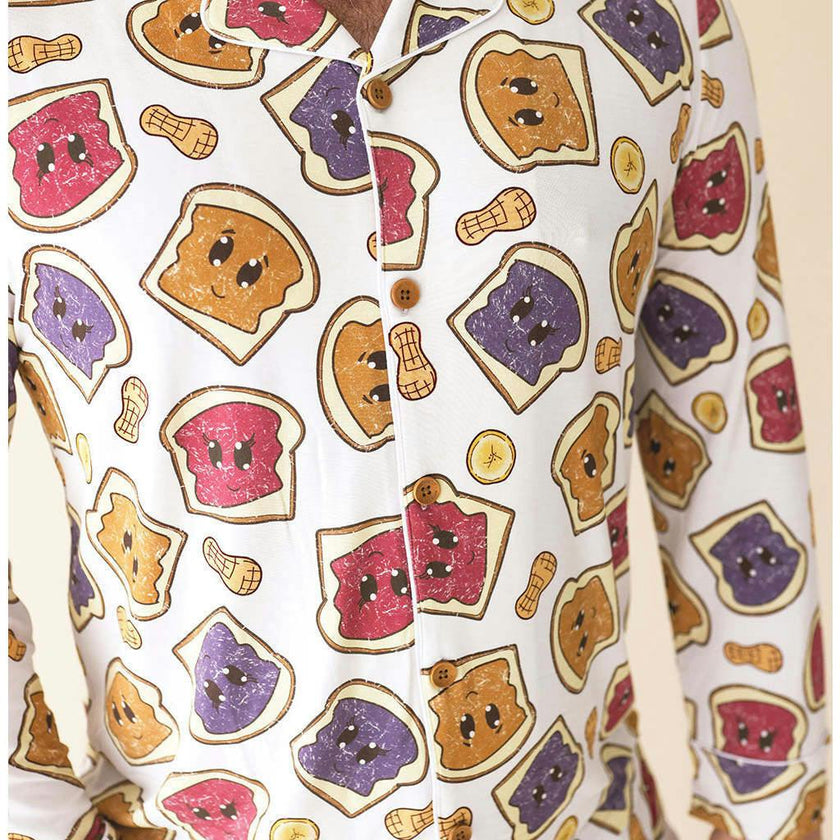 Peanut Butter Jelly Time Men's Luxe Pajama Pant Set