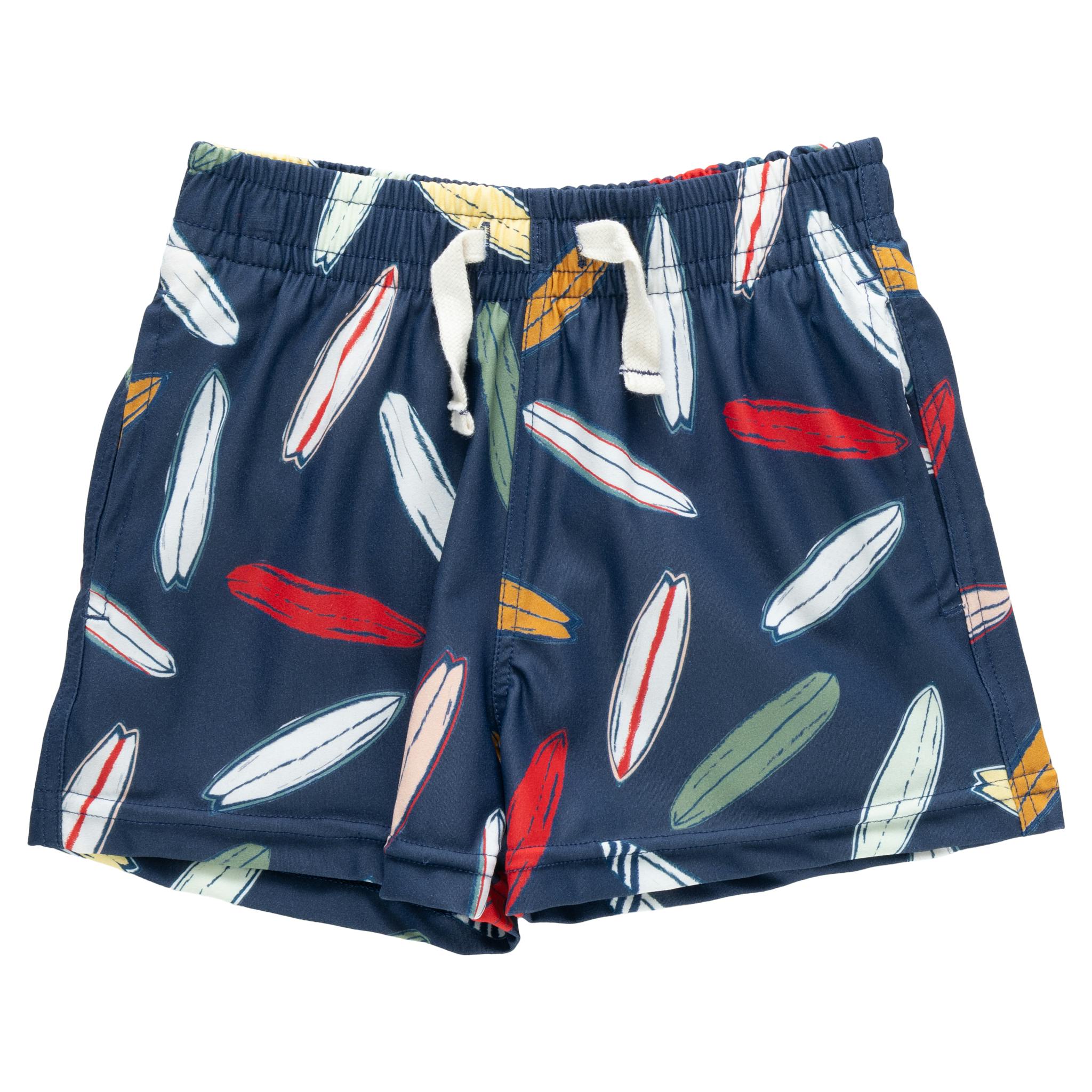 Boys Swim Trunk - Navy Surfboard