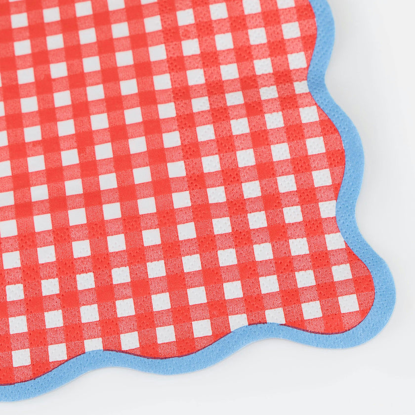 Red Gingham Large Napkins