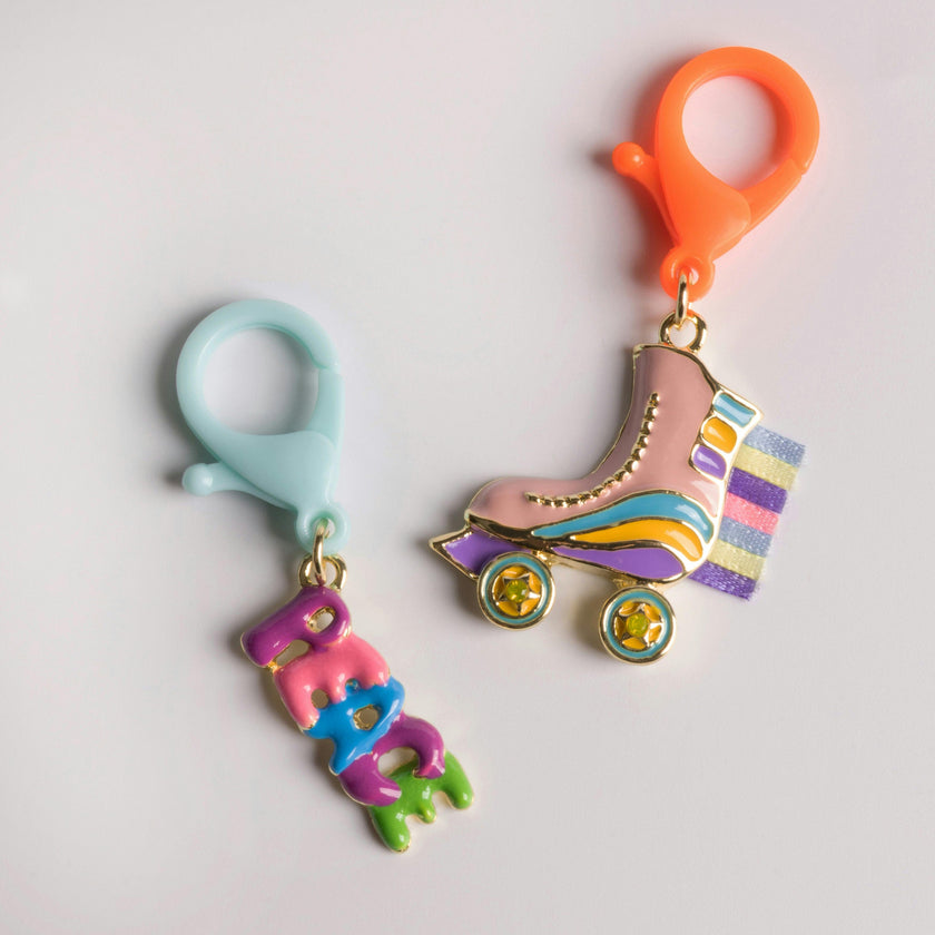 Roller Skate Bag Charm Duo