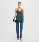 The Sylvane Top - Jadeite Floral Jacquard