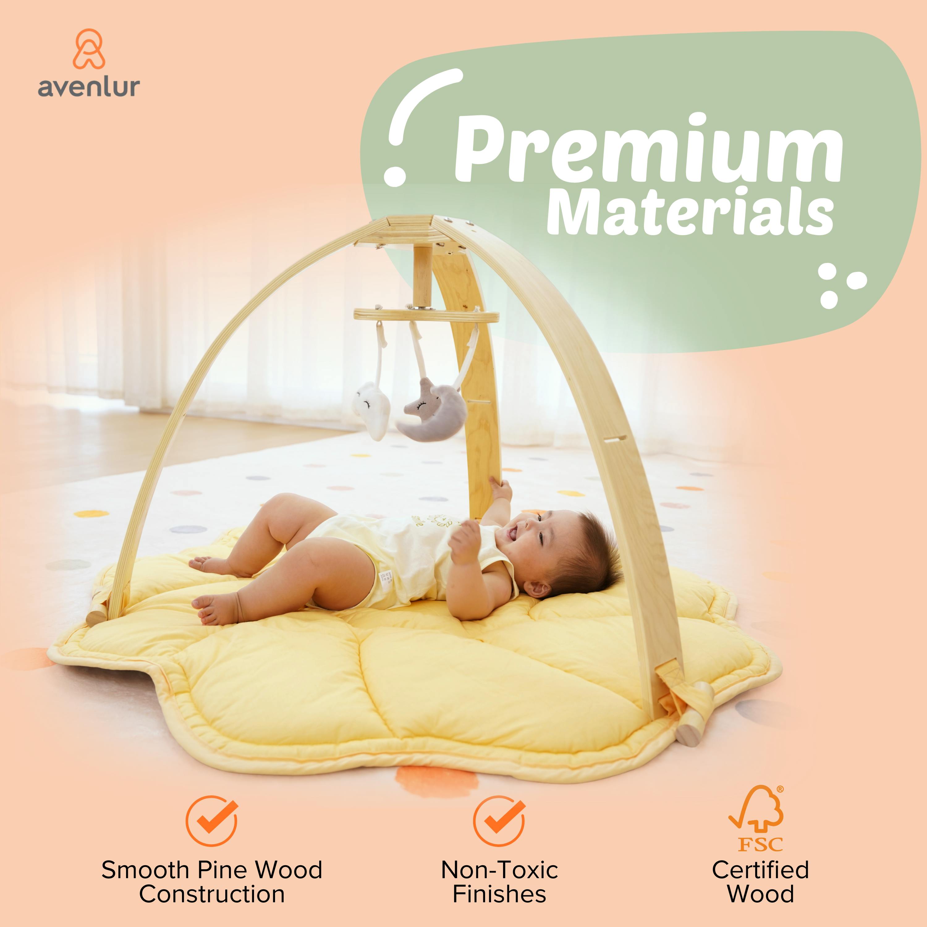 Ivy | 3-in-1 Baby Bouncer,  Gym & Toddler Activity Table