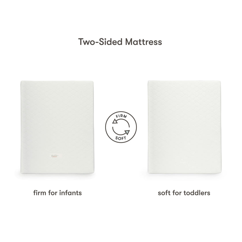 Pure Core Midi Crib Mattress w/ Hybrid Quilted Waterproof Cover (Lightweight)