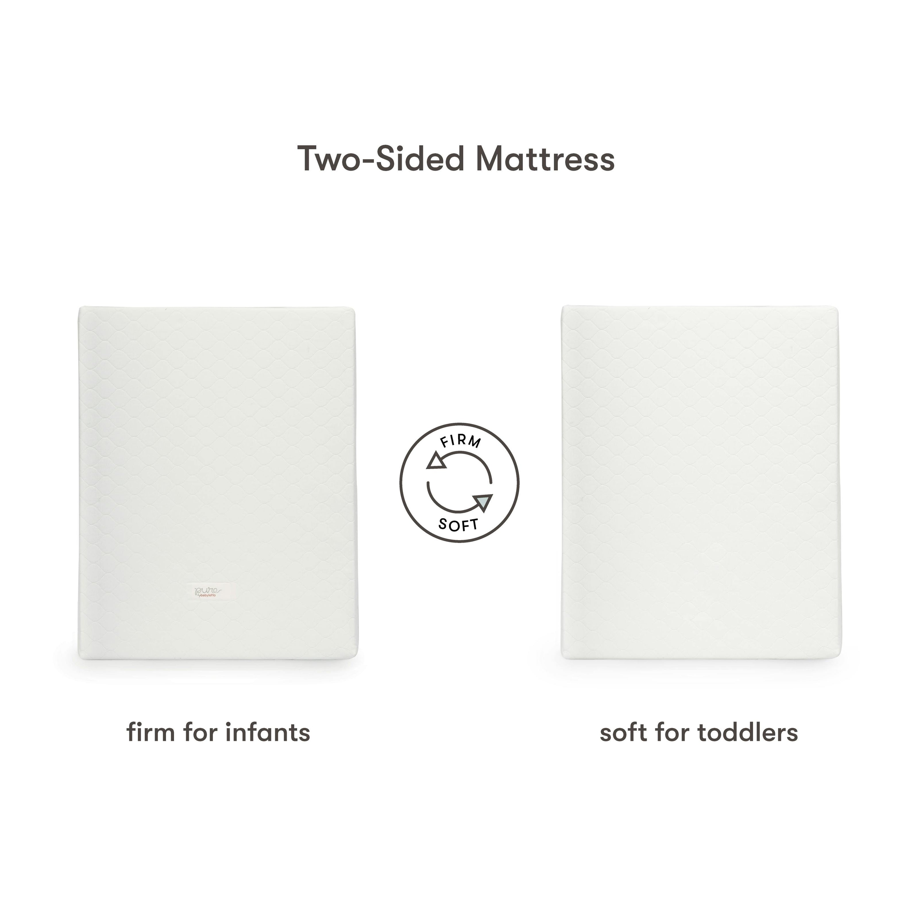 Pure Core Midi Crib Mattress w/ Hybrid Quilted Waterproof Cover (Lightweight)