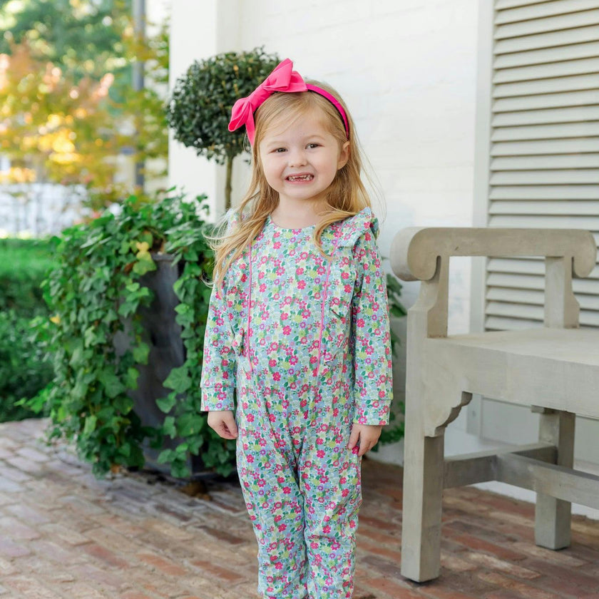 Evelyn Girls' Romper Arboretum Floral