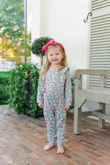 Evelyn Girls' Romper Arboretum Floral