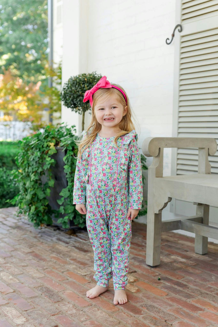 Evelyn Girls' Romper Arboretum Floral