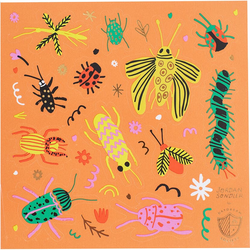 Backyard Bugs Sticker Set