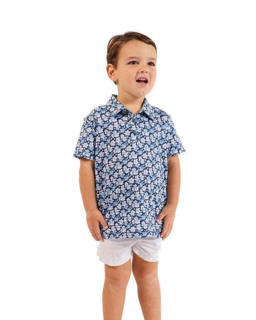 The Azaleas - Navy Boys Golf Polo
