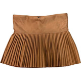 Girls Suede Pleated Skort