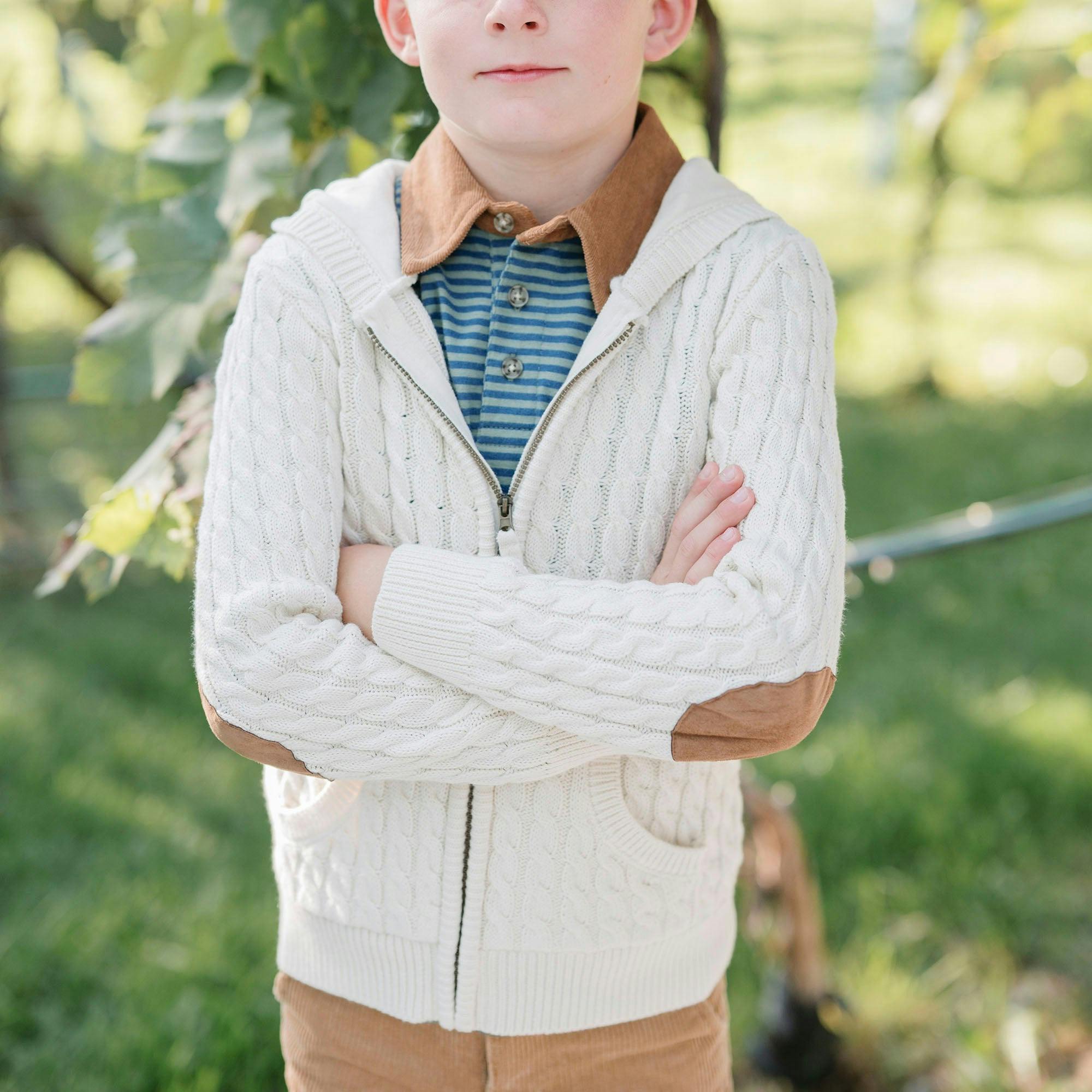 Organic Full Zip Hooded Sweater