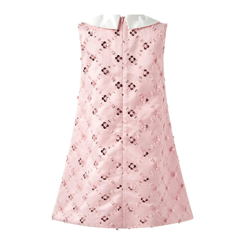Peter Pan Collar Sequin Party Dress