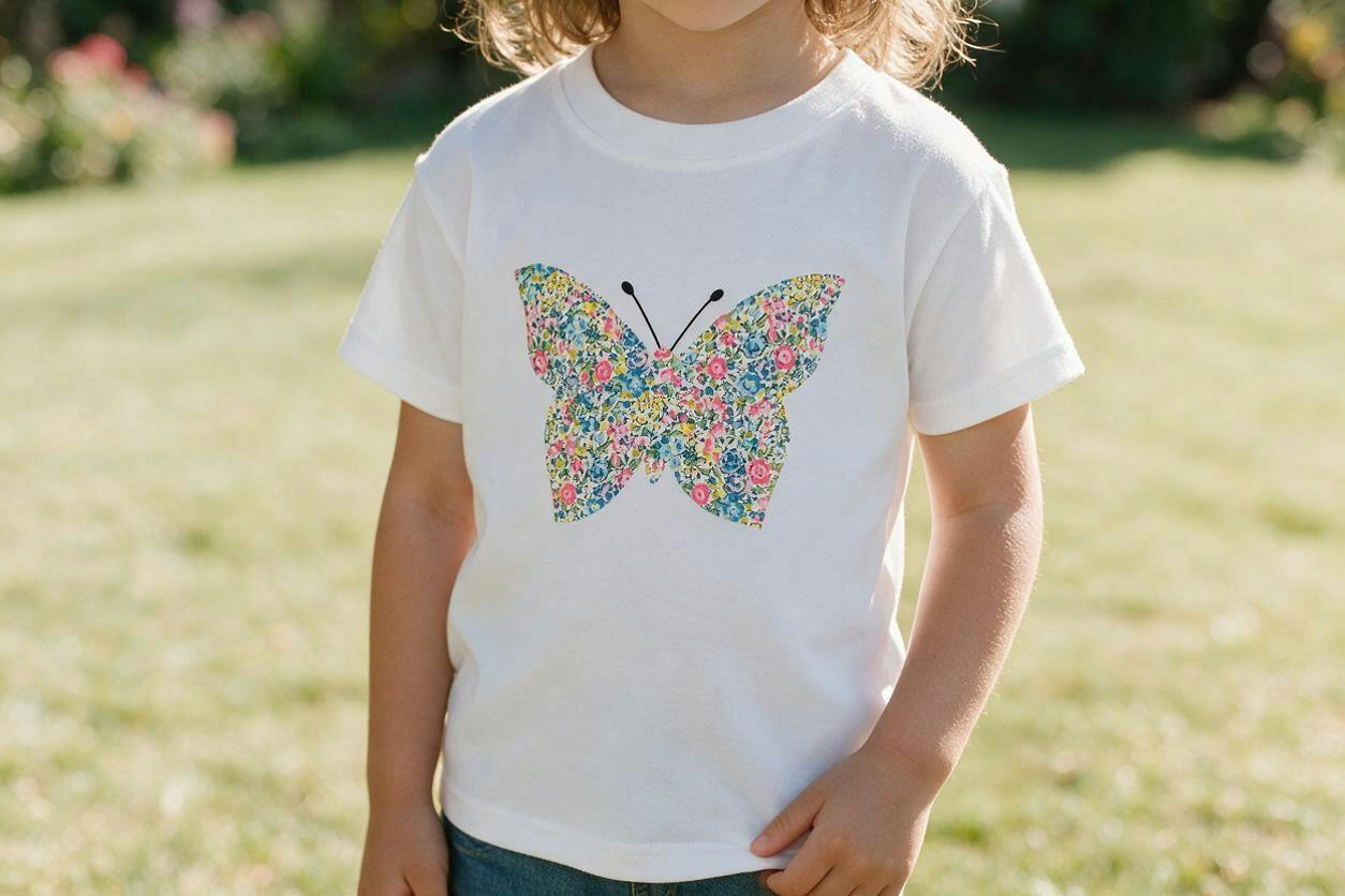 Liberty of London Children's Butterfly T-Shirt - White