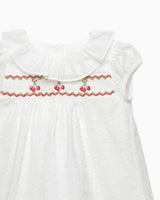Baby My First Smocked Dress in Cherries