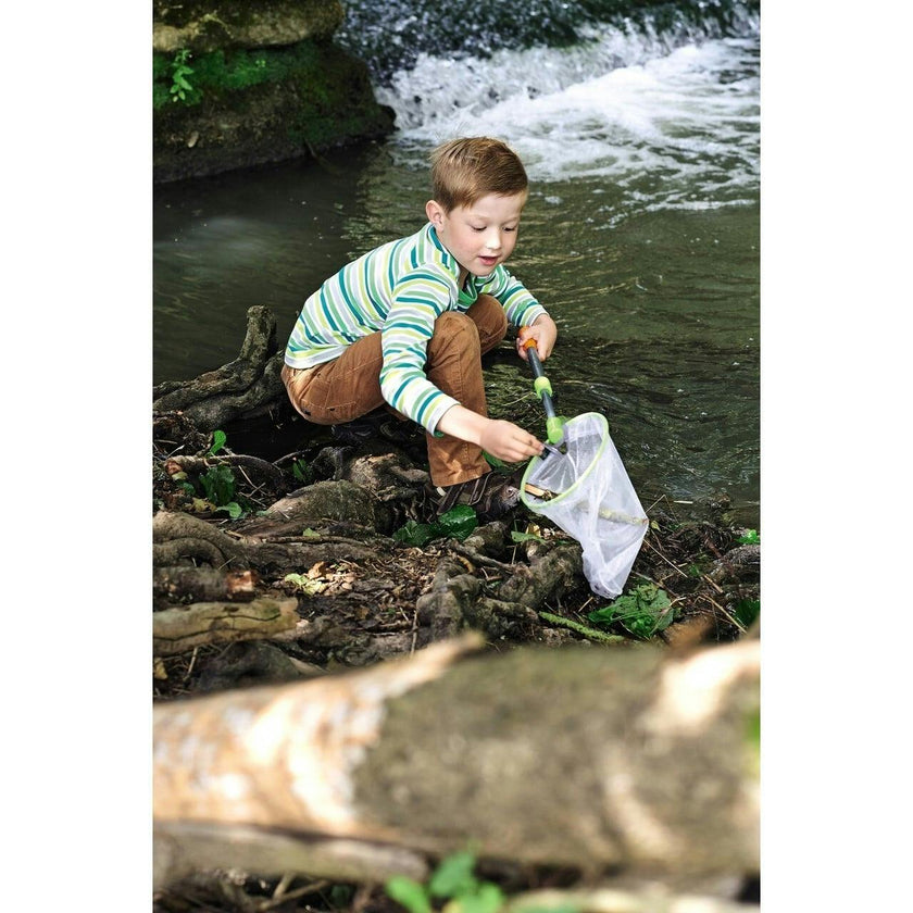 Terra Kids - Scoop Net with Sturdy Adjustable Handle - Great for Land & Water