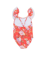 Ruffle Neck One Piece Swimsuit